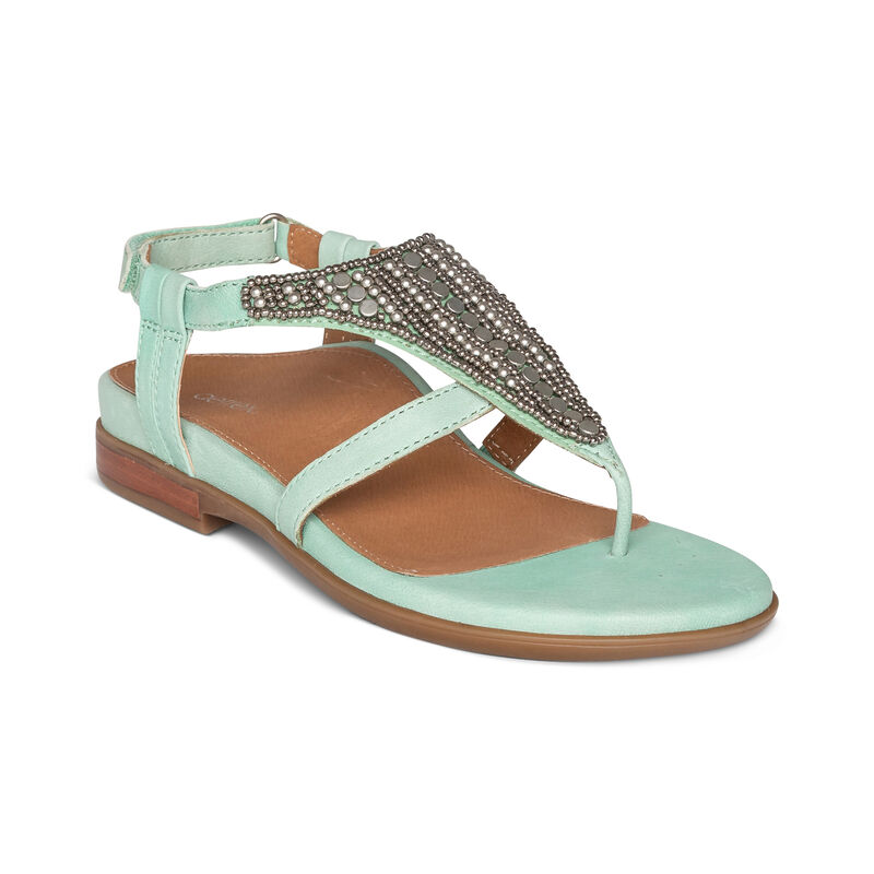 Aetrex Womens Sheila Sandals Mint - mevOgfL3I